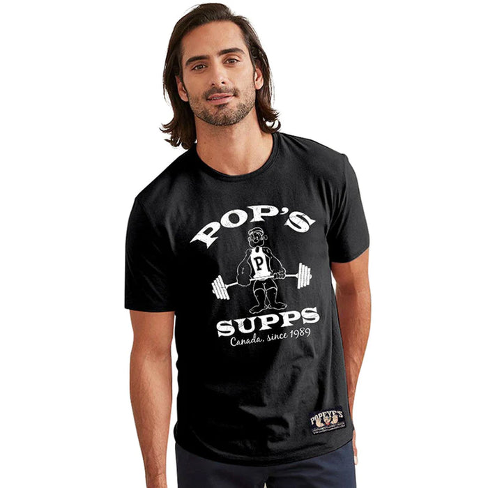 Popeye's Shirt Pop's Supps Black/White