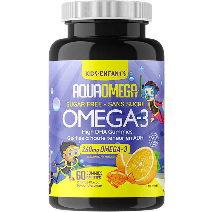 Aqua Omega High DHA Kids Gummies 60 Count