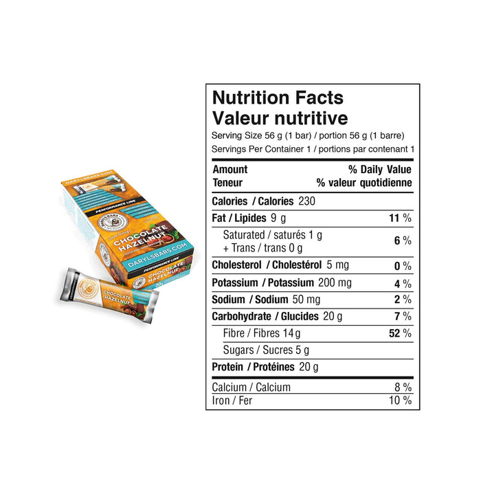 Daryl's  Performance Bar Box of 12