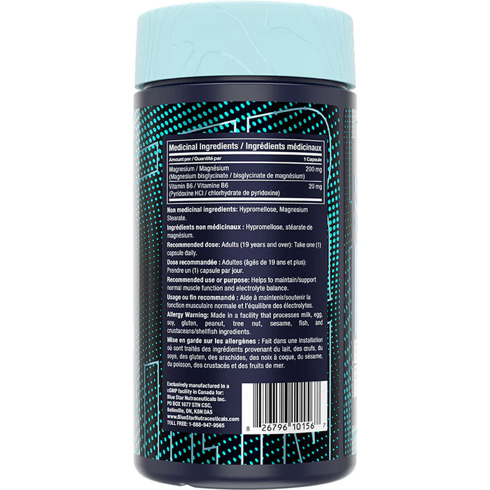 Blue Star Magnesium Bisglycinate + B6 180 Caps
