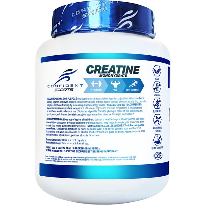 Confident Sports Creatine Monohydrate 1100g — Popeyes Supplements Saskatoon