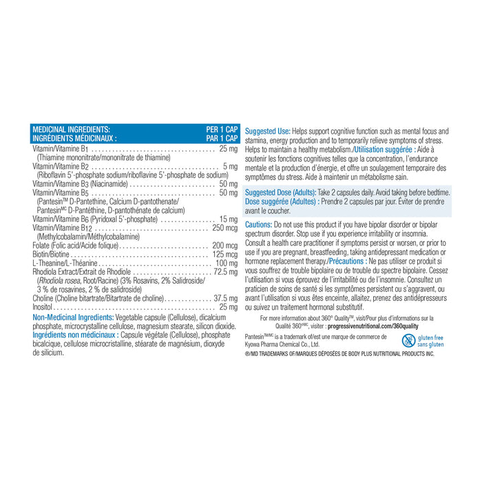 Progressive Vitamin B12 with Rhodiola and Theanine