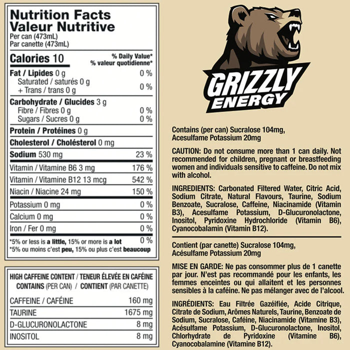 Grizzly Energy Single 473mL