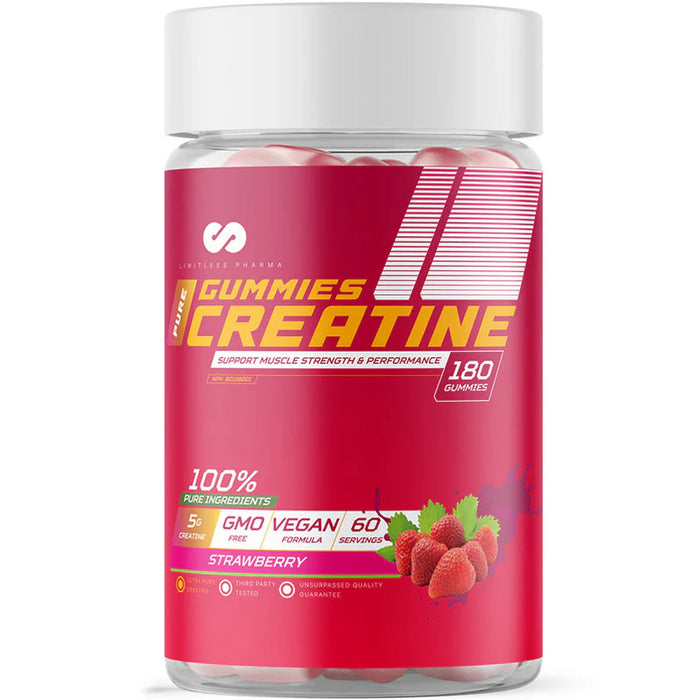 Limitless Pharma Creatine Gummies 180 Count