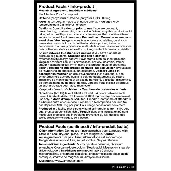 Mutant Caffeine 240 Caps