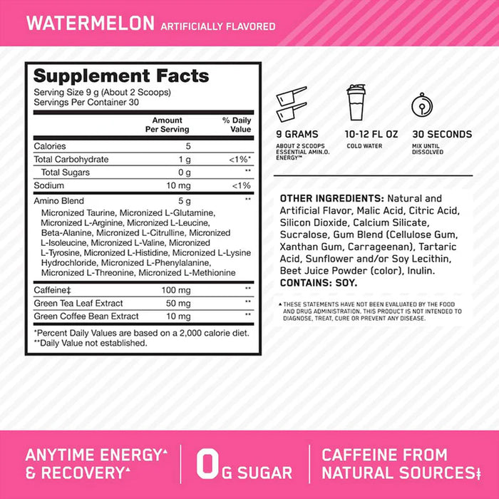 Optimum Nutrition Amino Energy 270g