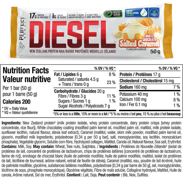 Perfect Sports Diesel Protein Bar Box of 12