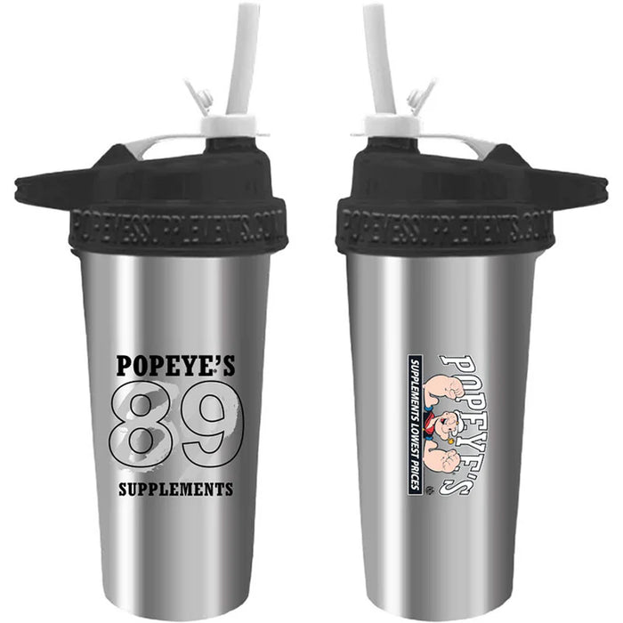 Popeye's Gear Stainless Steel Shaker Flip and Sip 89 Design
