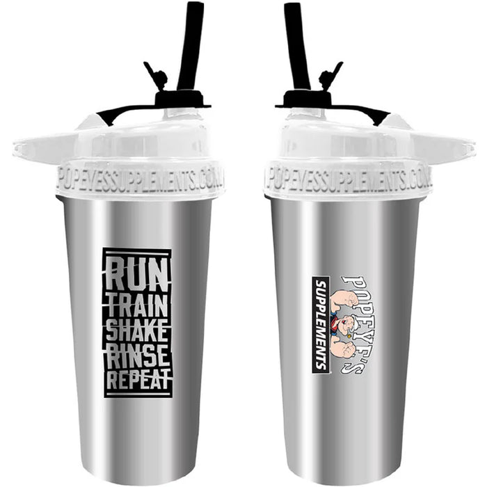 Popeye's Gear Stainless Steel Shaker Flip and Sip 89 Design