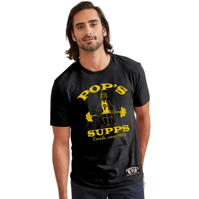 Popeye's Shirt Pop's Supps Black/Yellow