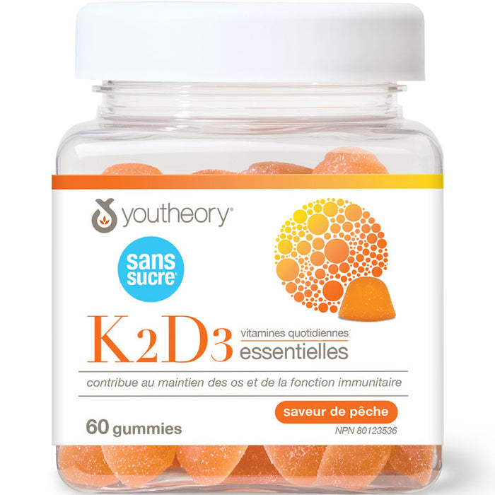 Youtheory K2D3 Gummies 60 count