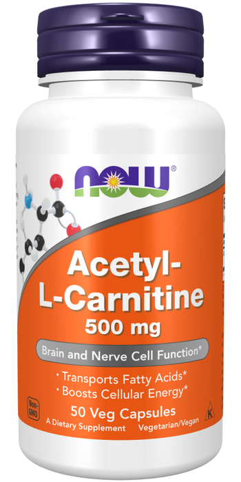 NOW Acetyl L-Carnitine 500mg 100 Caps