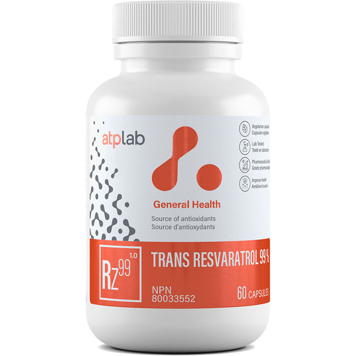 ATP Trans Reveratrol 99% 60 Caps