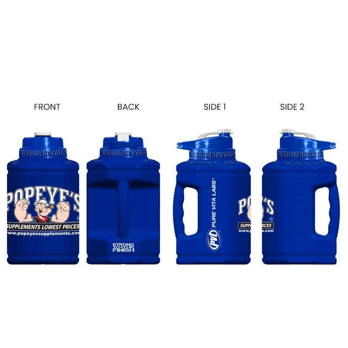 Popeye's Power Jug PVL Co Brand 1/2 Gallon