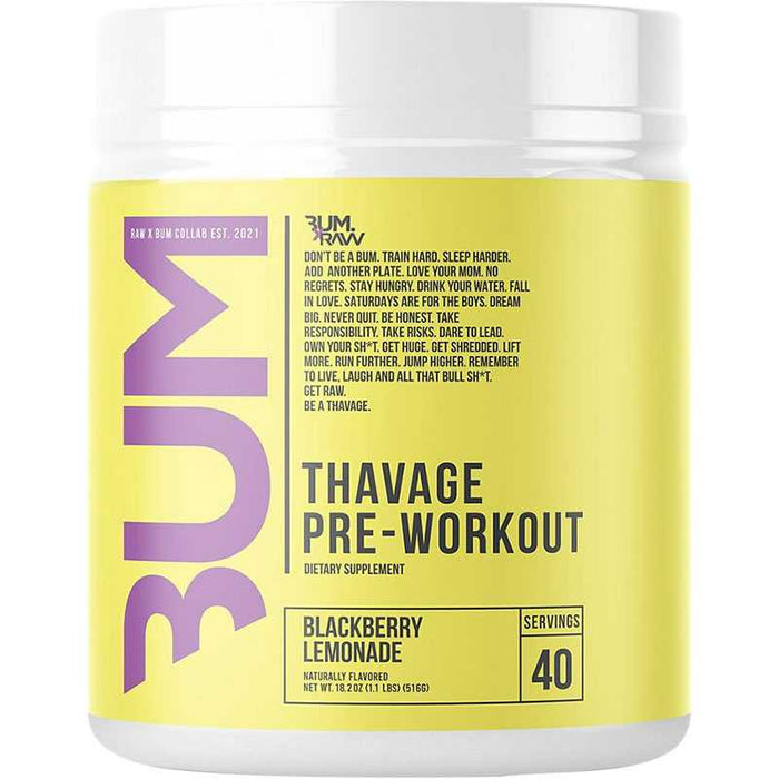 Get Raw CBUM Thavage Pre Workout