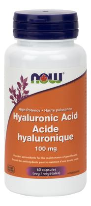 Now Hyaluronic Acid Hyaluronic Acid 100mg 60 Caps