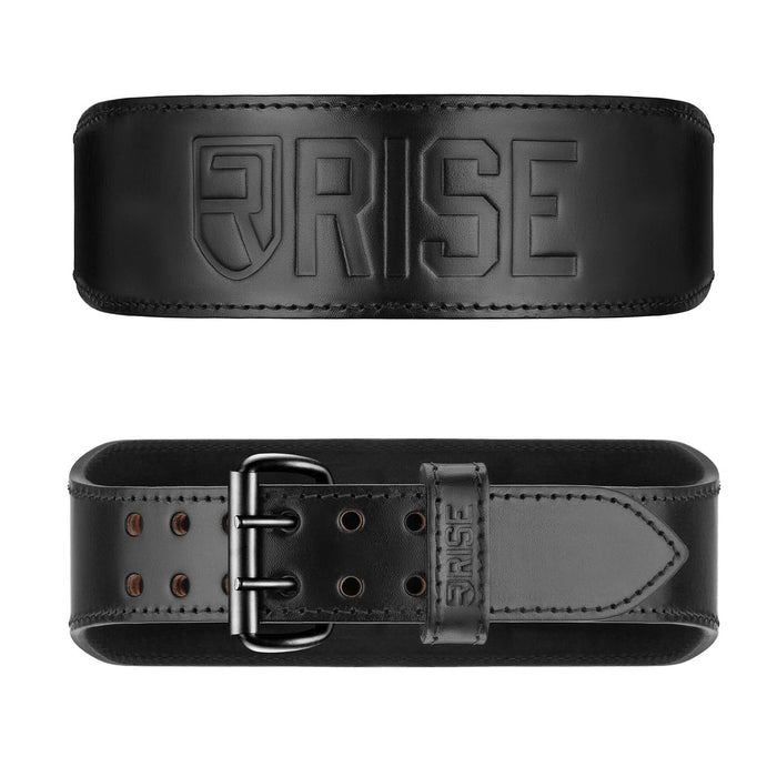 Rise Premium 7mm Old School Leather Belt Black
